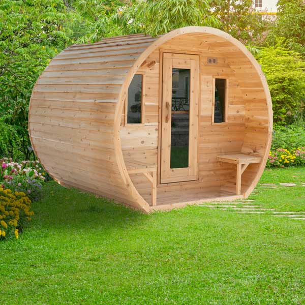 Dundalk CT Elation 4 Person Barrel Sauna CTC2424E