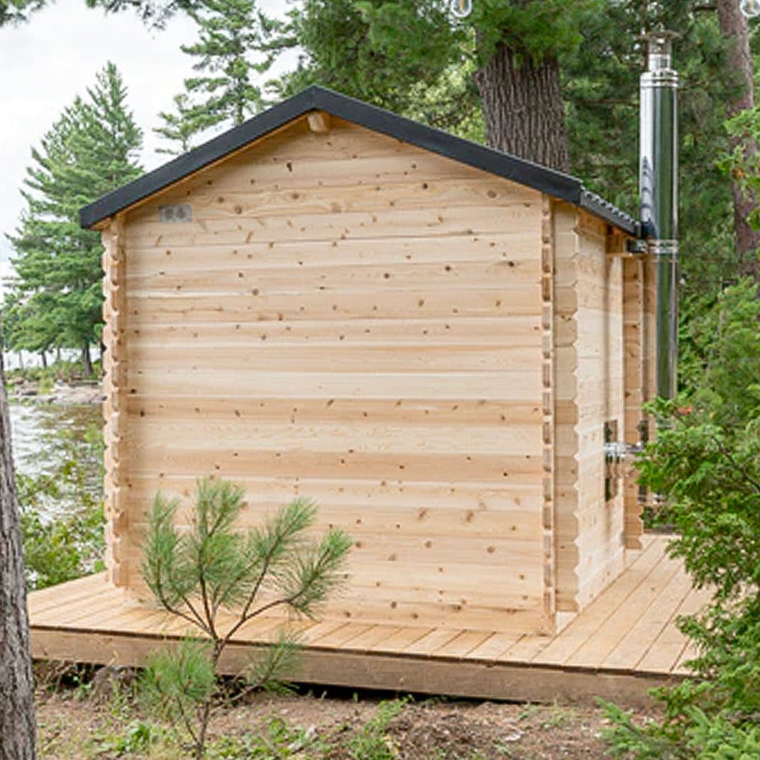 Dundalk CT Georgian 6 Person Outdoor Sauna with Changeroom