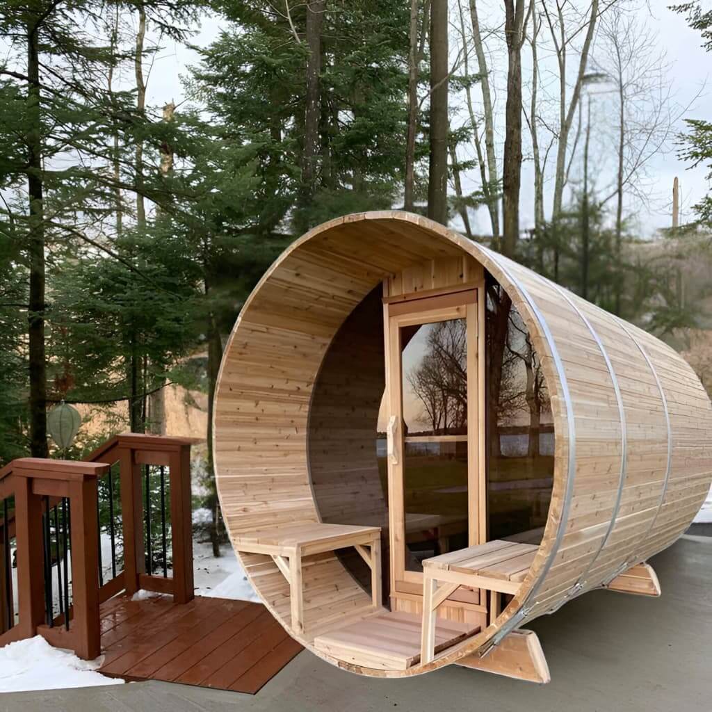 Dundalk CT Serenity MP 6 Person Barrel Sauna CTC2245MP