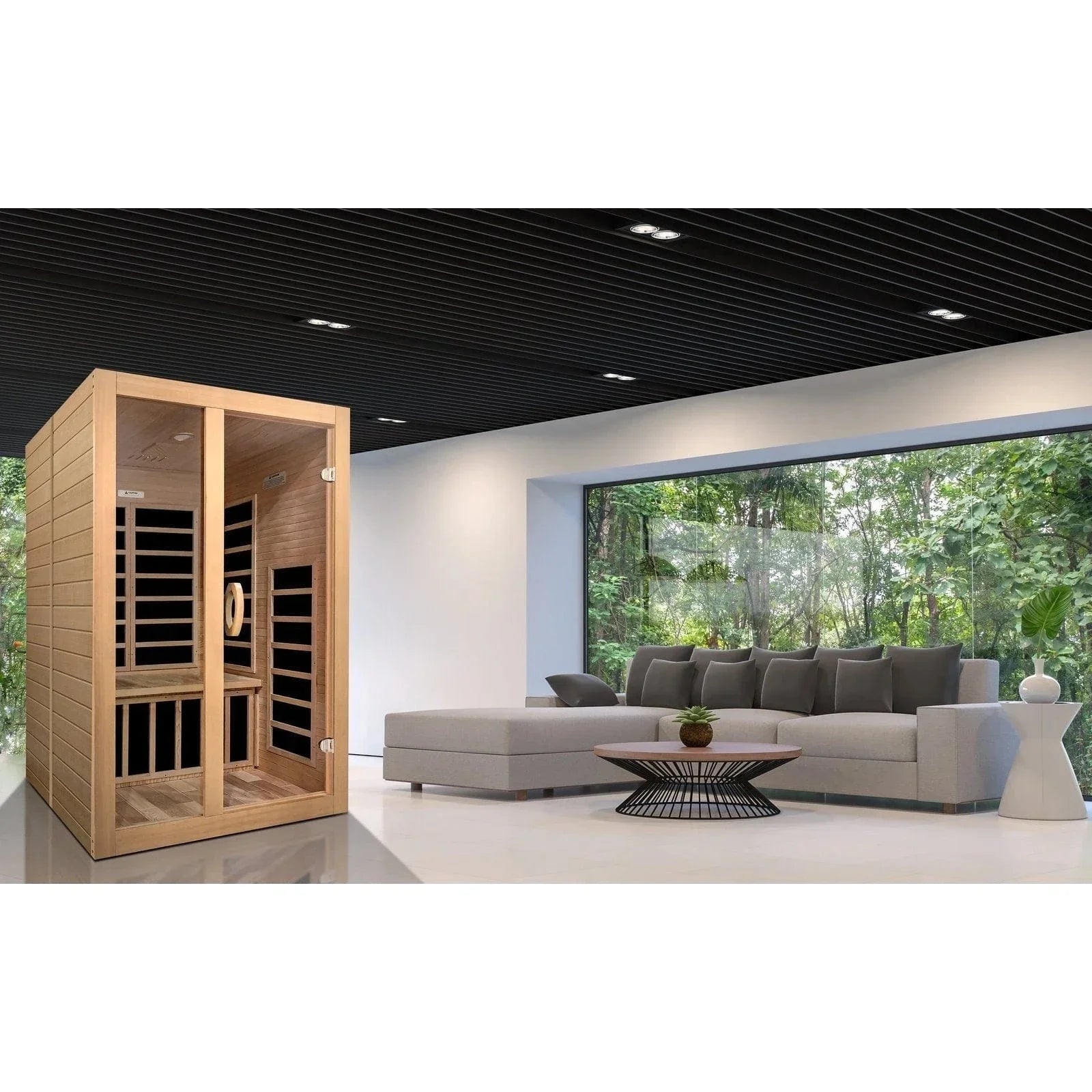 Dynamic "Santiago" 2-person Low EMF FAR Infrared Sauna DYN-6209-01