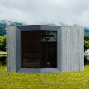 Genevas Zermatt Pre-Assembled Outdoor Sauna Cabin with Changeroom