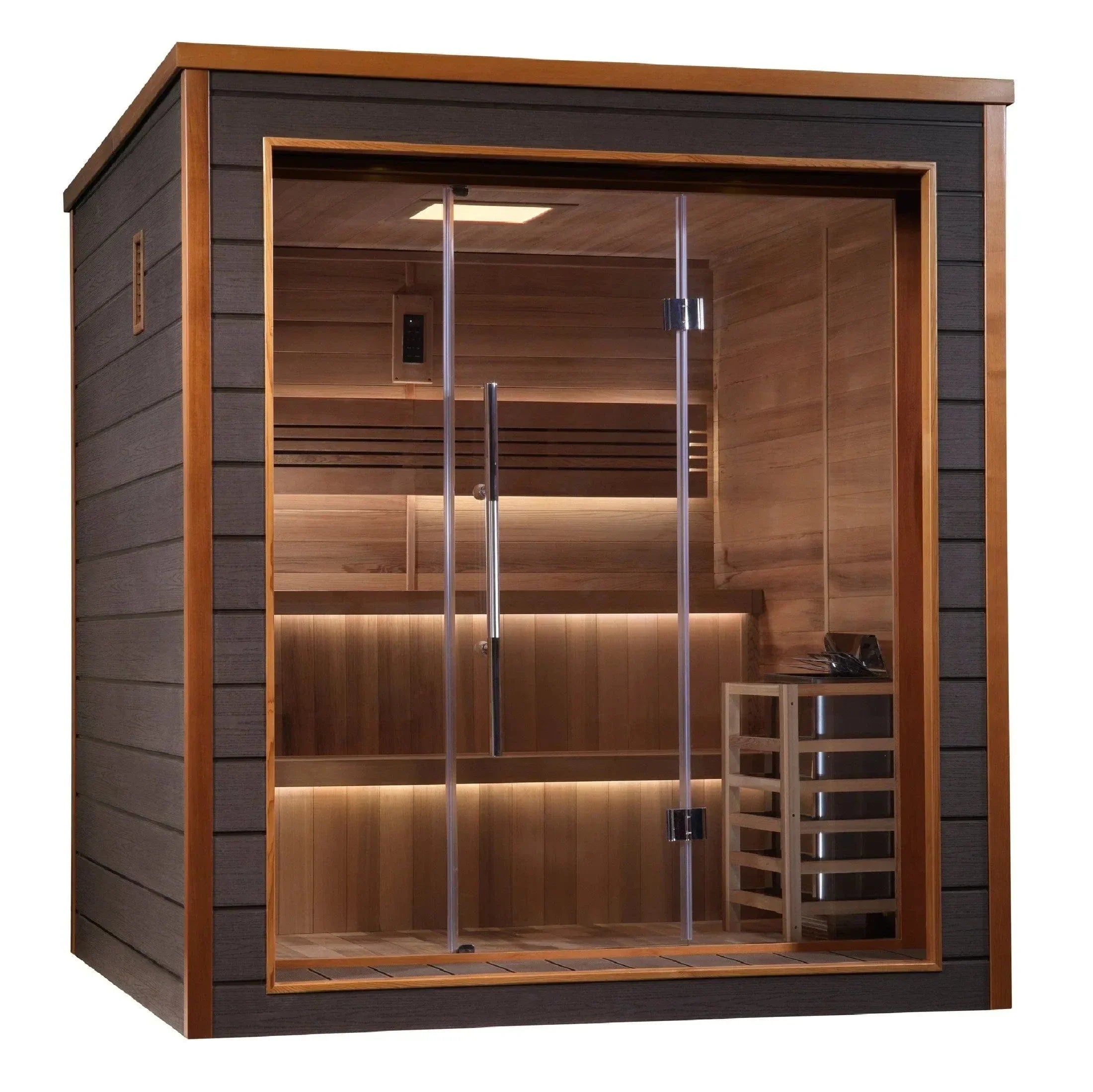 Golden Designs Bergen 6 Person Outdoor Traditional Sauna GDI-8206-01