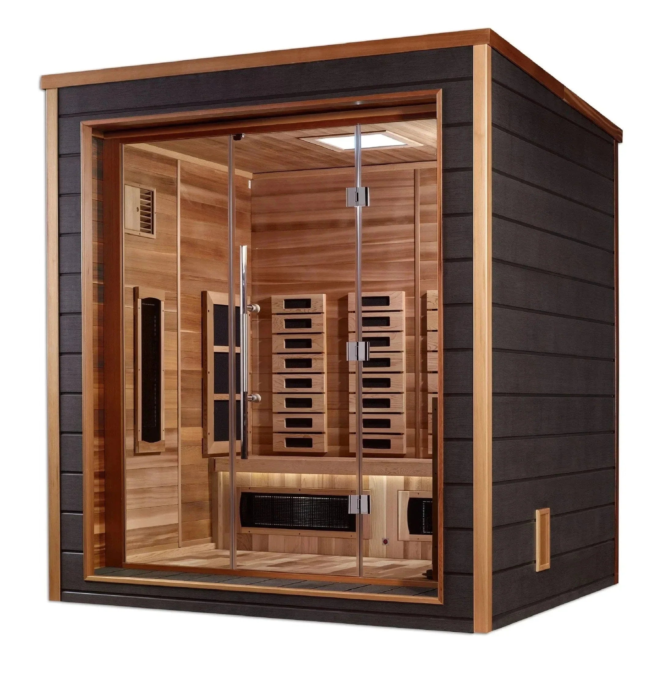 Golden Designs Visby 3 Person Hybrid Outdoor Sauna GDI-8223-01