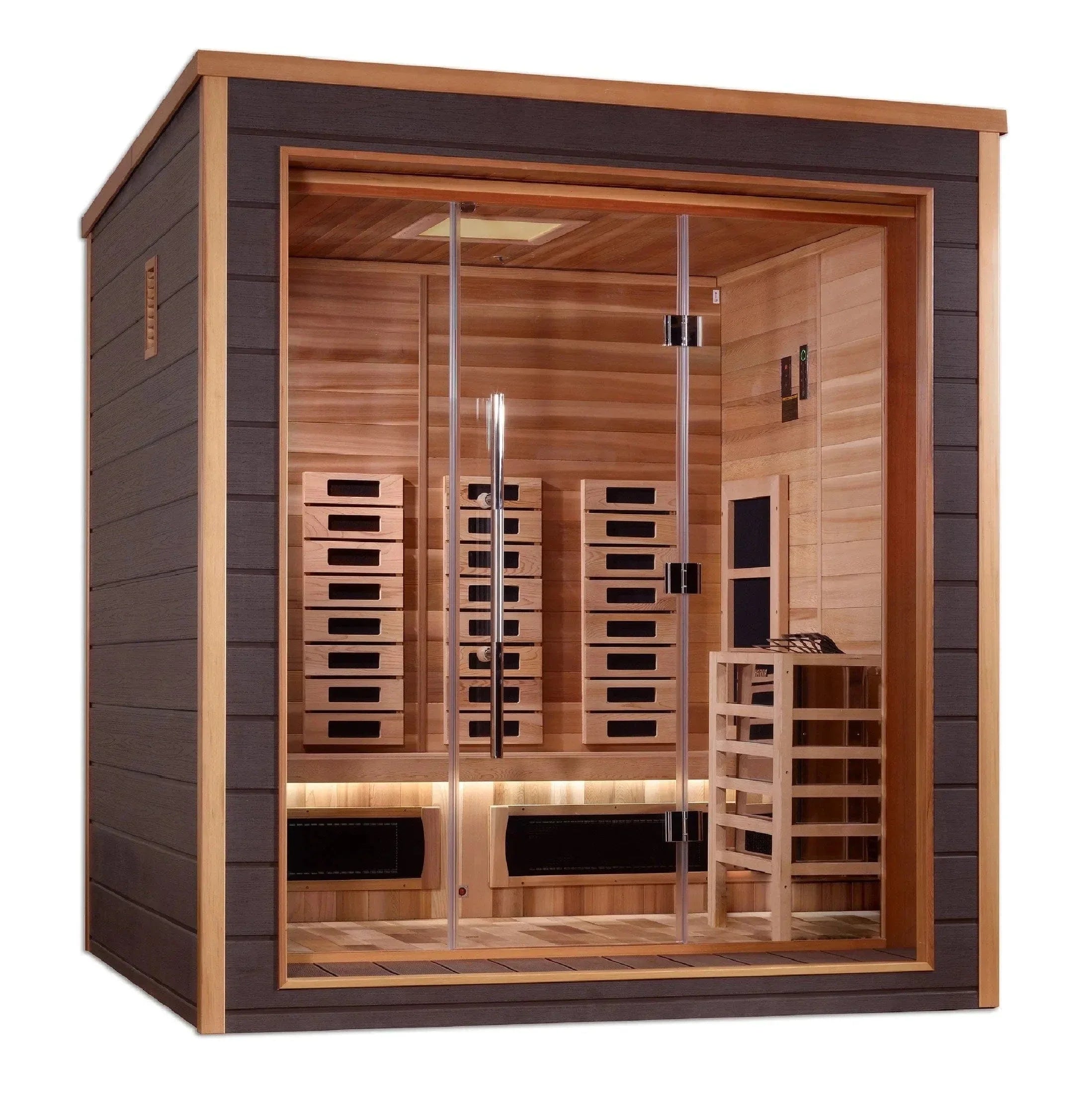 Golden Designs Visby 3 Person Hybrid Outdoor Sauna GDI-8223-01