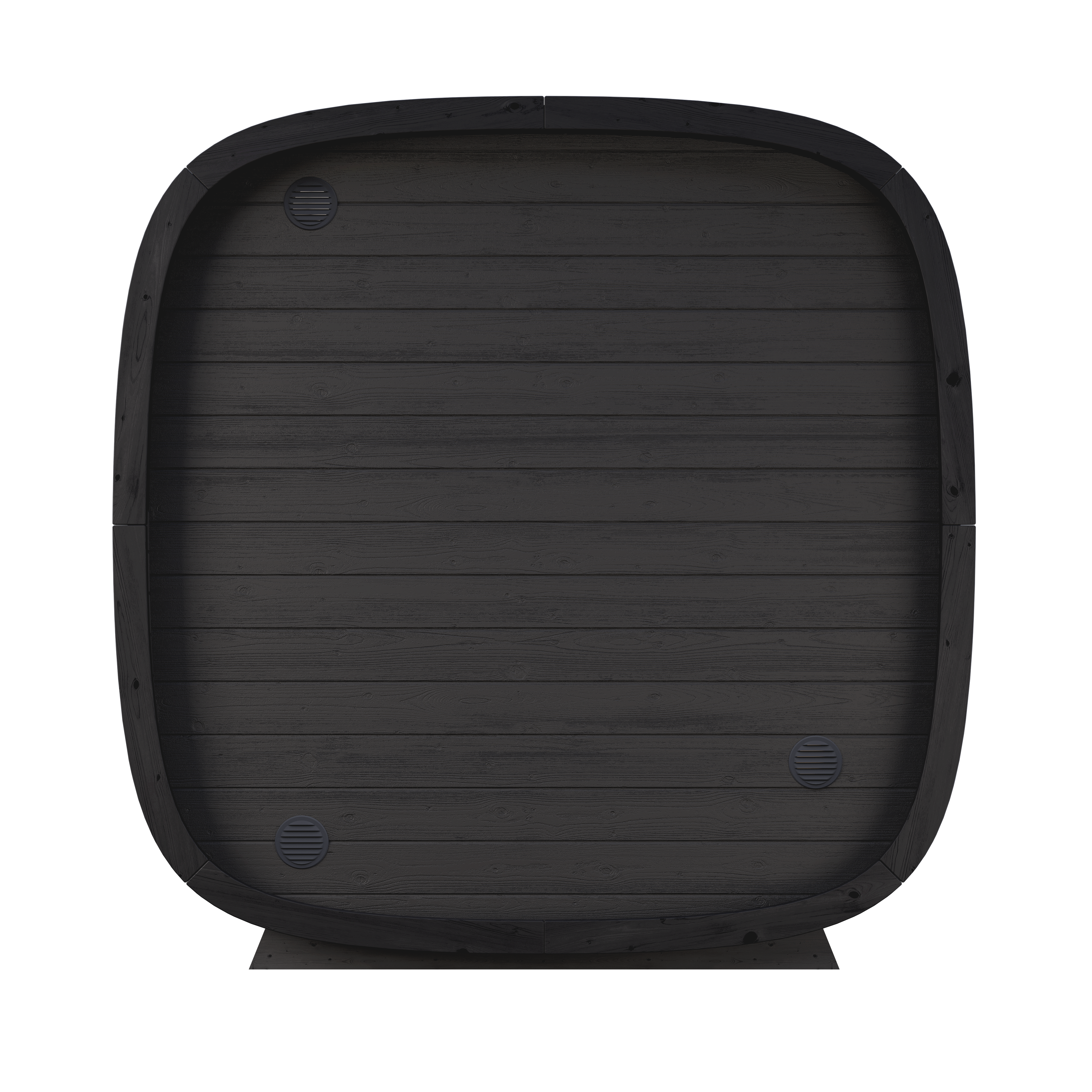 Leil Black Cube Premium 4-Person Outdoor Sauna Kit