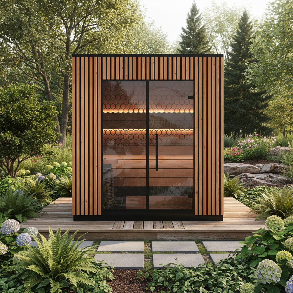 Leil Viva 210 4 Person Outdoor Sauna Kit