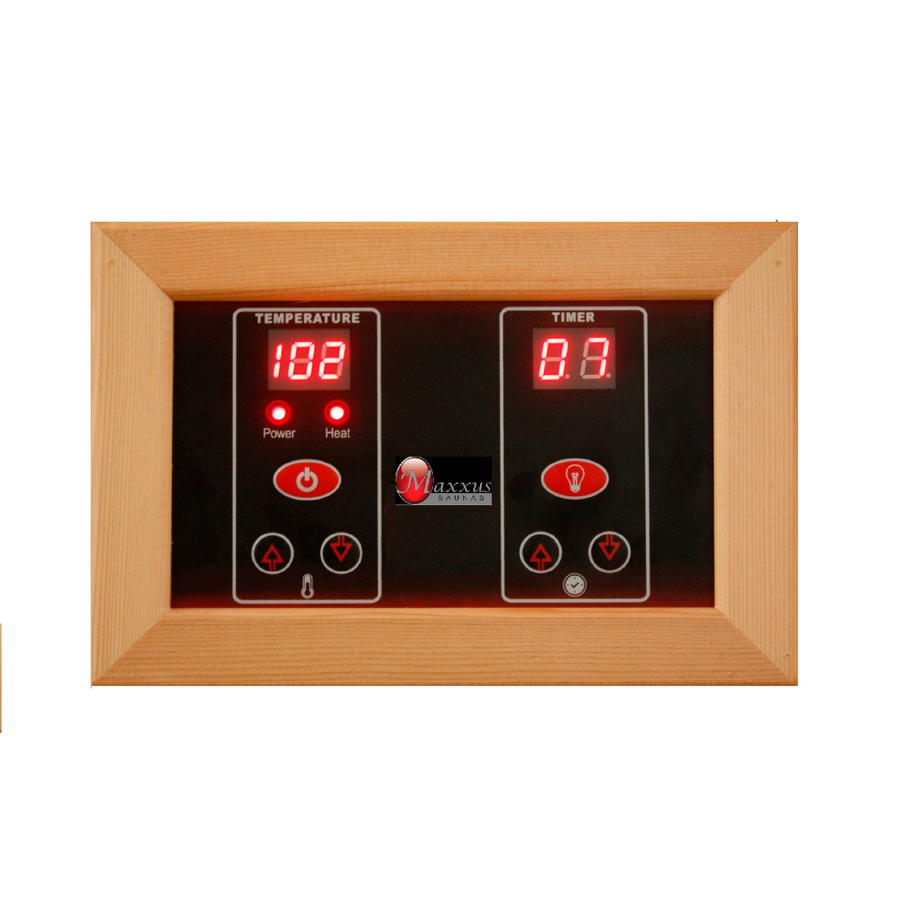 Maxxus 3-Person "Bellevue" Low EMF FAR Infrared Sauna Canadian Hemlock MX-J306-01