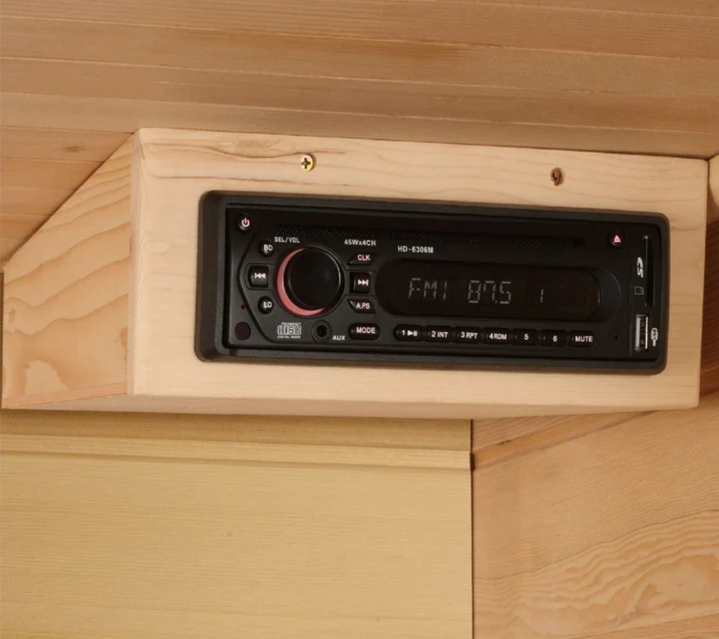 Maxxus 3-Person Low EMF FAR Infrared Sauna Canadian Red Cedar MX-K356-01 CED
