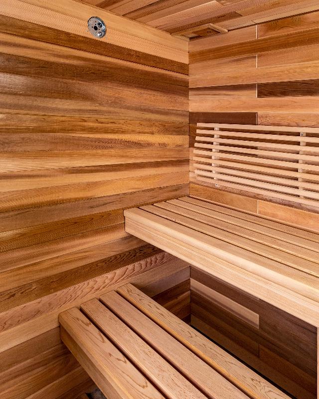 Saunacore Traditional Modular Series Classic Style Sauna - Full Glass Front