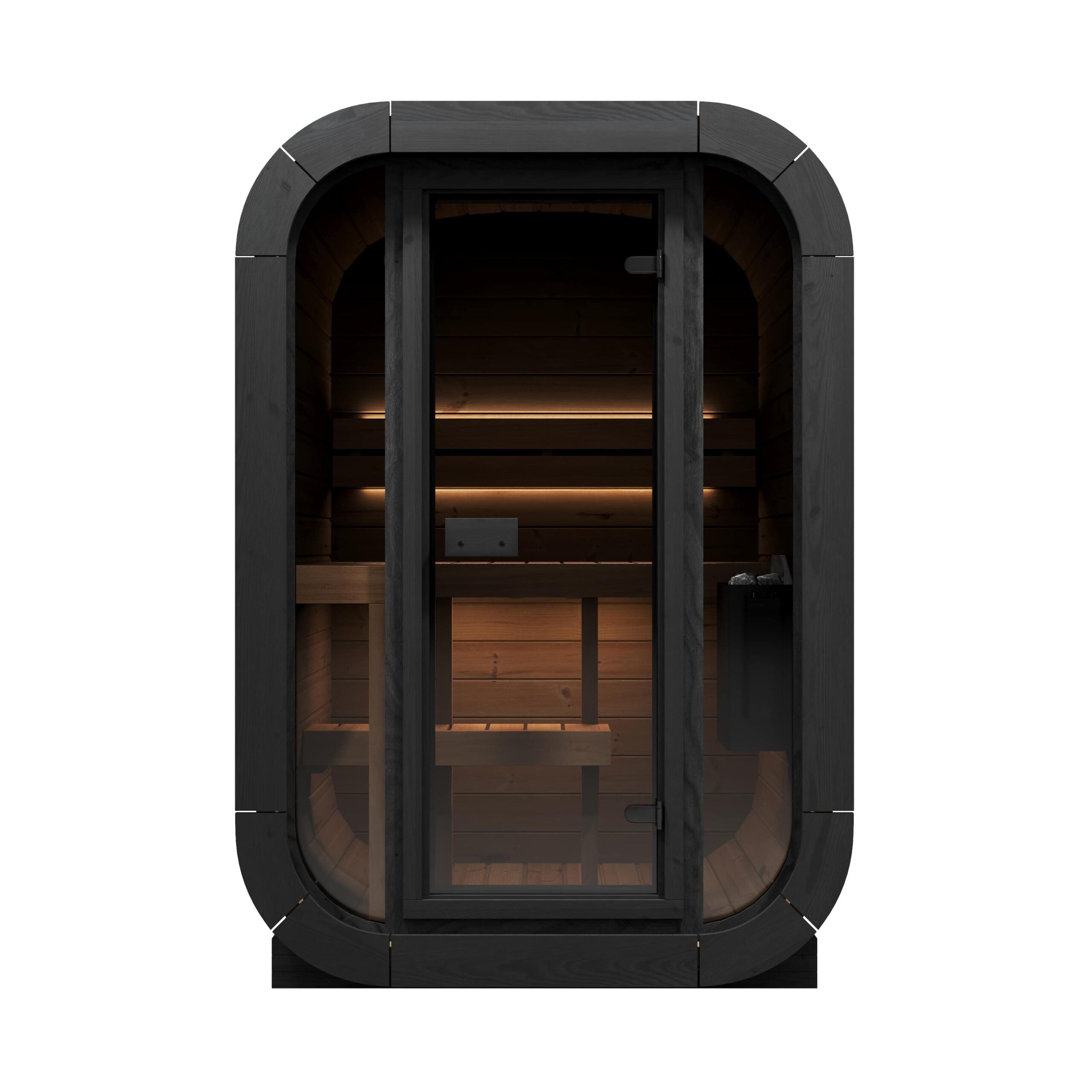 SaunaLife Model CL3G 1-2 Person Cube Series Outdoor Sauna Kit