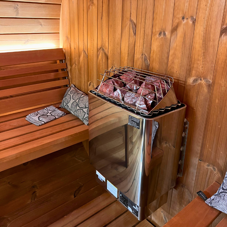 SaunaLife Model E8 6 Person Barrel Sauna