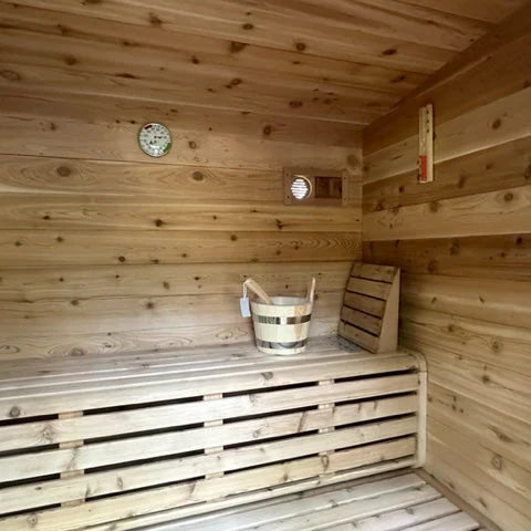True North Canadian Made Quattro 4-5 Person Outdoor Traditional Cube Sauna